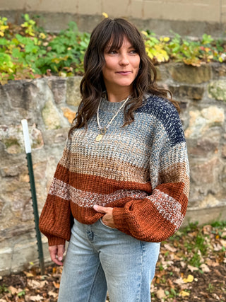 Rustic Horizon Knit Sweater