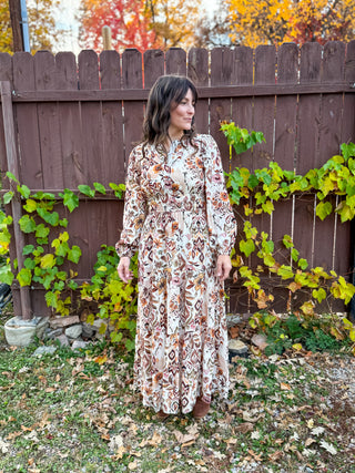 Golden Mesa Maxi Dress