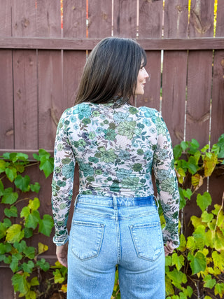 Meadowlight Mesh Top | Olive Thyme