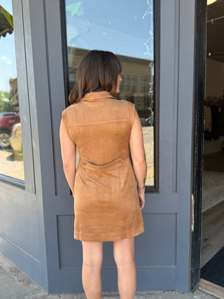 Sutton Faux Suede Mini Dress