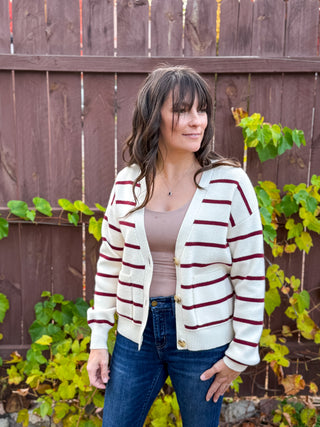 Marseille Stripe Cardigan
