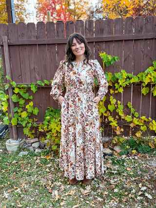 Golden Mesa Maxi Dress