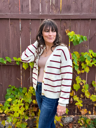 Marseille Stripe Cardigan