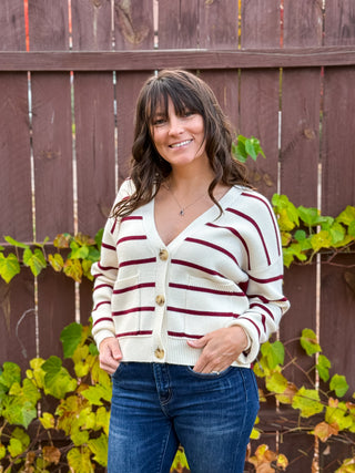 Marseille Stripe Cardigan