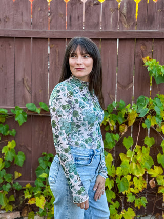 Meadowlight Mesh Top | Olive Thyme