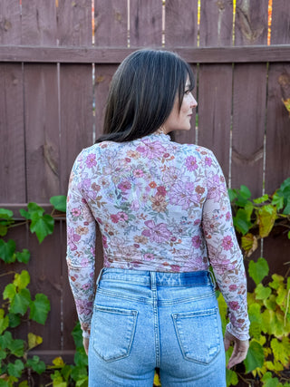 Meadowlight Mesh Top | Clay Rose