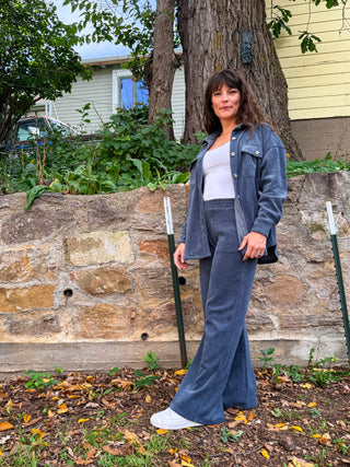Wren Corduroy Button-Up Top