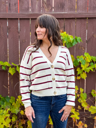 Marseille Stripe Cardigan