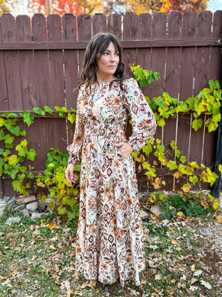 Golden Mesa Maxi Dress