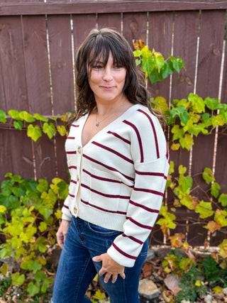 Marseille Stripe Cardigan