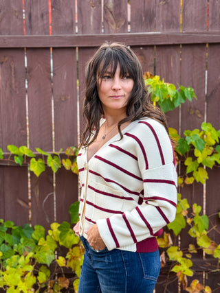Marseille Stripe Cardigan