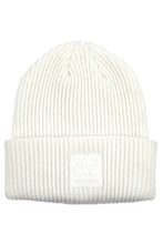 Load image into Gallery viewer, C.C Solid Ribbed Knit Beanie with C.C Rubber Patch
