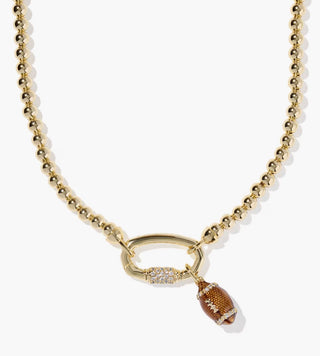 Football Gold Metal Strand Necklace by Kendra Scott