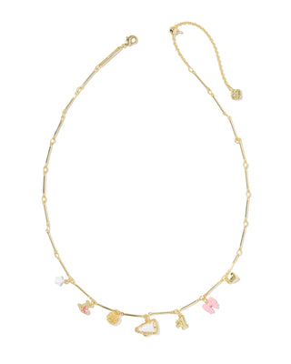 Cheer Gold Charm Necklace by Kendra Scott