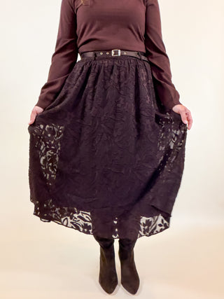 Tribeca Floral Midi Skirt