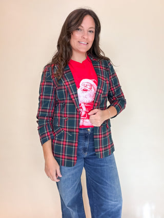 Holiday Tradition Plaid Blazer
