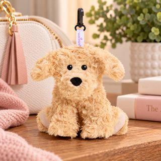 Golden Dog Bag Charm