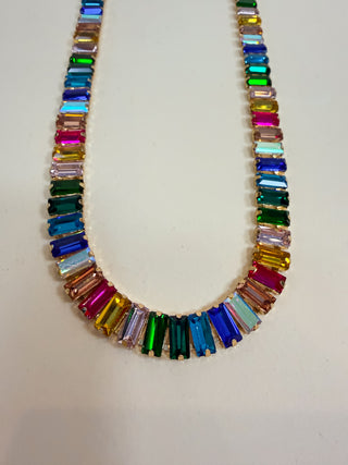 Prism Baguette Necklace Set