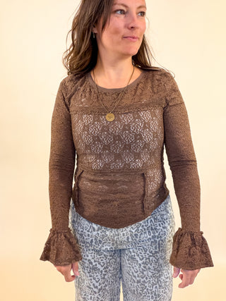 Woodrose Lace Top
