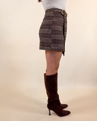 Hudson Plaid Mini Skirt