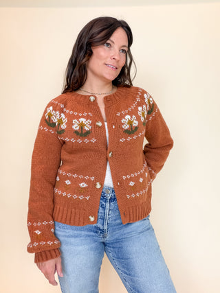 Autumn Muse Floral Cardigan