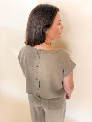 Stone & Sage Crop Top