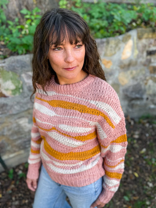 Blush Sunrise Knit Sweater