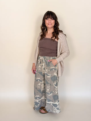 Canyon Camo Wide Leg Pants