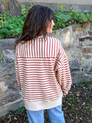 Striped Ease Knit Top