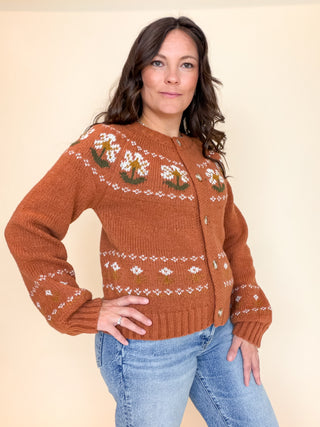 Autumn Muse Floral Cardigan