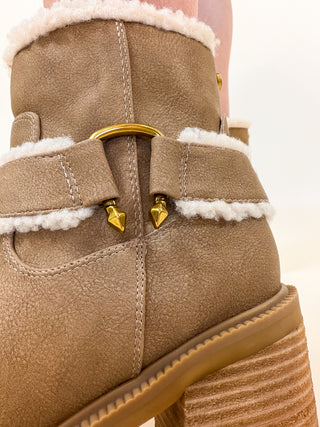 Bangle Shearling Bootie by Yellow Box