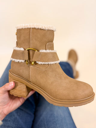 Bangle Shearling Bootie by Yellow Box