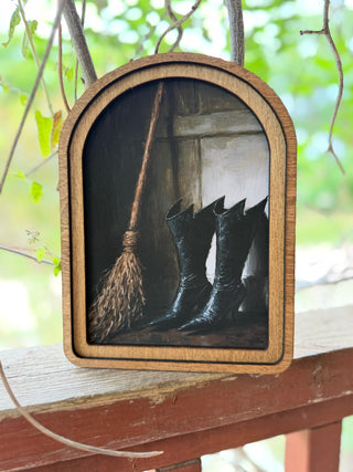 Small Fall Arch Top Framed Art