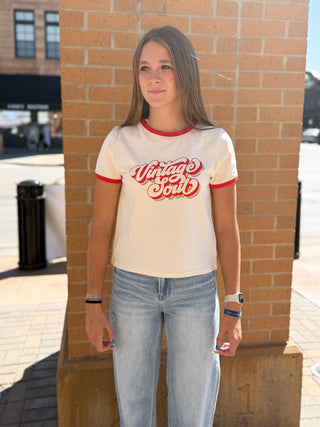 Retro Vintage Soul ringer Tee 