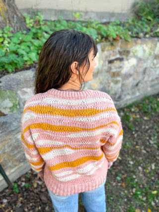 Blush Sunrise Knit Sweater