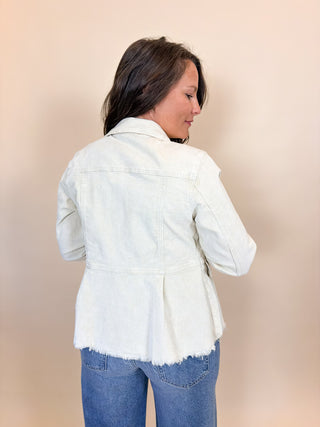 Prescott Peplum Corduroy Jacket