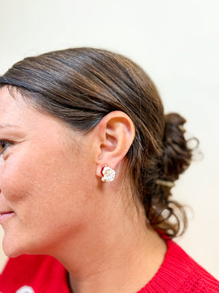 Santa Claus Shaped Post Earring