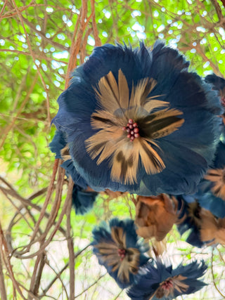 Blue Feather Flower Stem