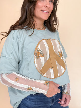 Peace & Wildflowers Top