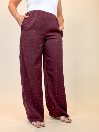 Vesper Embellished Wide Leg Pants