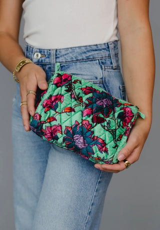 Sunset Bloom Travel Pouch