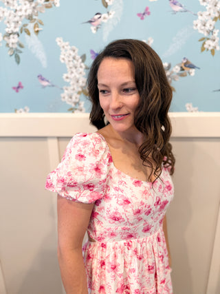 Garden Bow Mini Dress