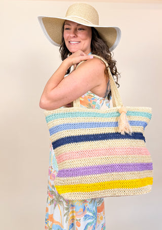 Sunset Stroll Crochet Tote