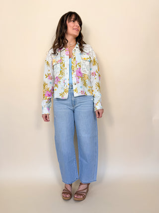 Garden Mosaic Mixed Media Jacket