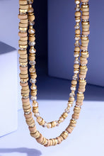 Load image into Gallery viewer, 3 Layered Mixed Disk Bead Necklace

