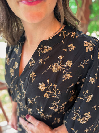 Twilight Bloom Midi Dress