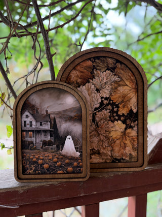 Small Fall Arch Top Framed Art