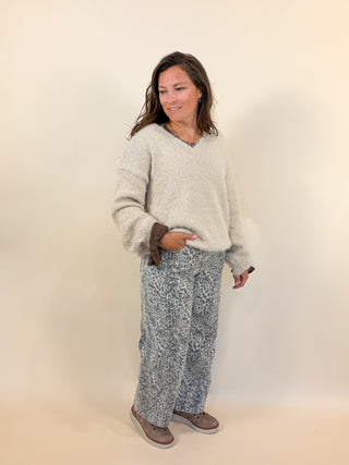 Champagne Wishes Shimmer Sweater