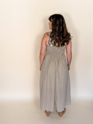 Gingham Trail Midi Dress