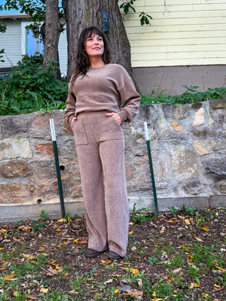 Wren Corduroy Straight-Leg Pants